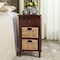 Safavieh Everly Drawer Side Table- Cherry - 27.6 x 11.8 x 15 in. AMH5743C - alternate 3